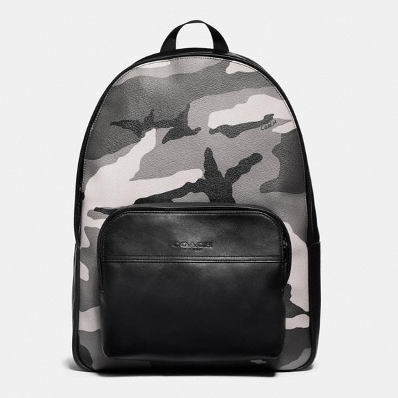 coach camo backpack